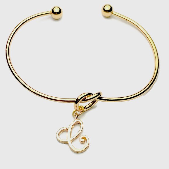 Letter knot gold bracelet - Picture 5 of 6